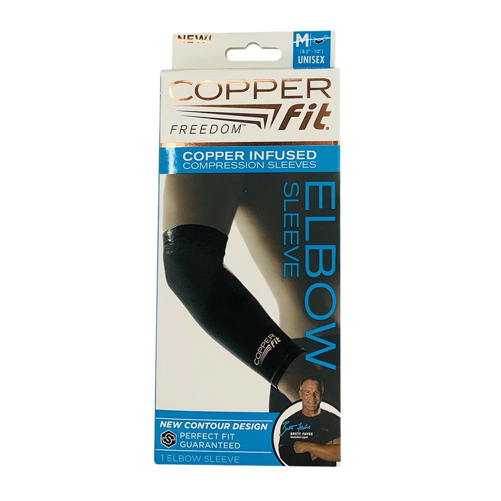 Copper Fit Compression Elbow Sleeve Unisex, Size Medium, 1 Ea